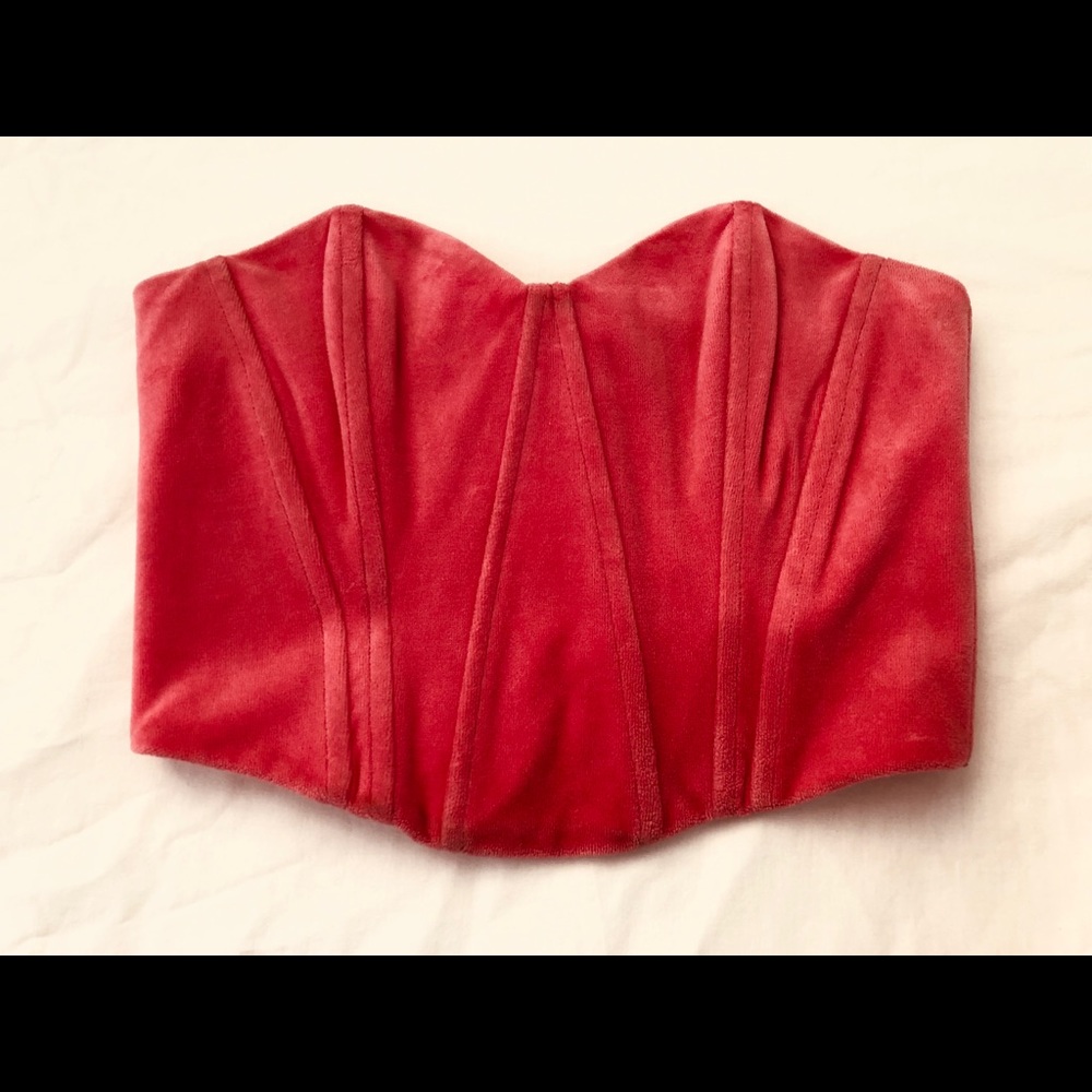 Juicy Couture Pink Soft Velvet Tube Top
